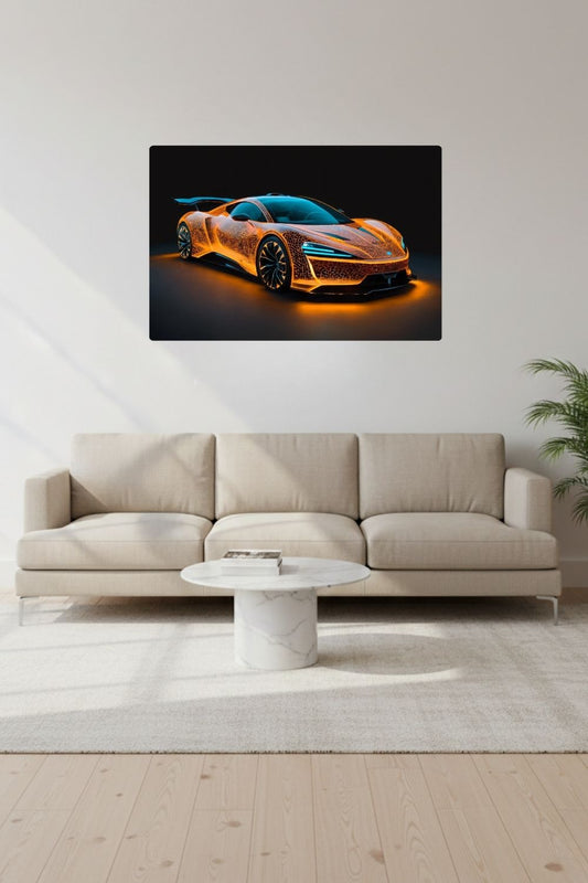 Energy Circuit – Futuristisches Hypercar Wandbild