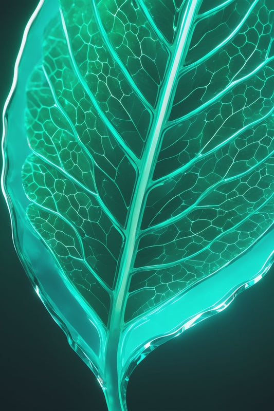 Bringen Sie Natur zum Leuchten! „Luminous Emerald Leaf“ zeigt ein gläsernes Blatt in brillantem Smaragdgrün. Perfekt als modernes Statement für Ihr Zuhause. Acryl