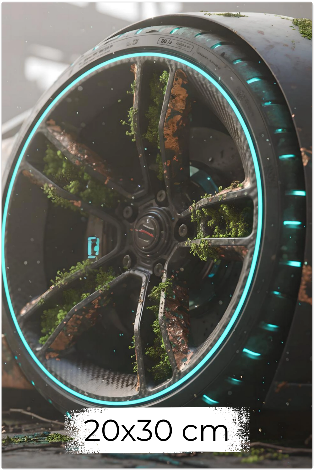 High-Tech trifft Wildnis: „Nature Overdrive“ zeigt die Symbiose aus Mechanik & Moos. Einzigartige Kunst für Industrial Style & Büros. Jetzt bei Gudekind. Dibond 20x30 cm