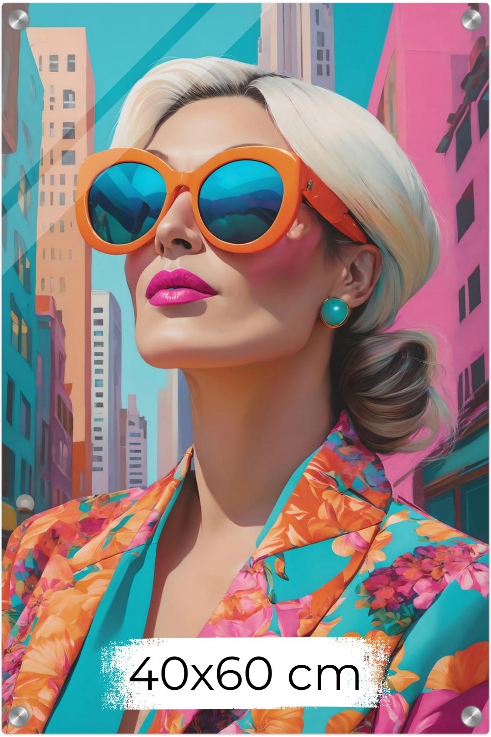 Urbane Energie für Ihr Zuhause: „City Glow“ besticht durch leuchtende Farben & modernes Design. Entdecken Sie exklusive Pop-Art Kunst bei Gudekind. Acryl 40x60 cm