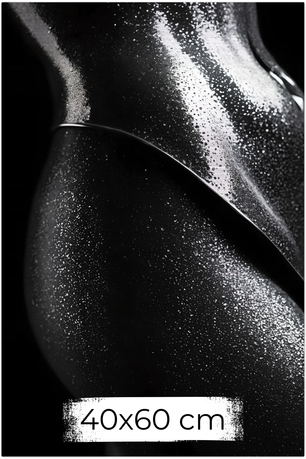 Luxus pur: „Midnight Stardust“ besticht durch funkelnde Partikel & elegante Formen auf tiefem Schwarz. Jetzt exklusive Kunst bei Gudekind entdecken. Brushed 40x60 cm