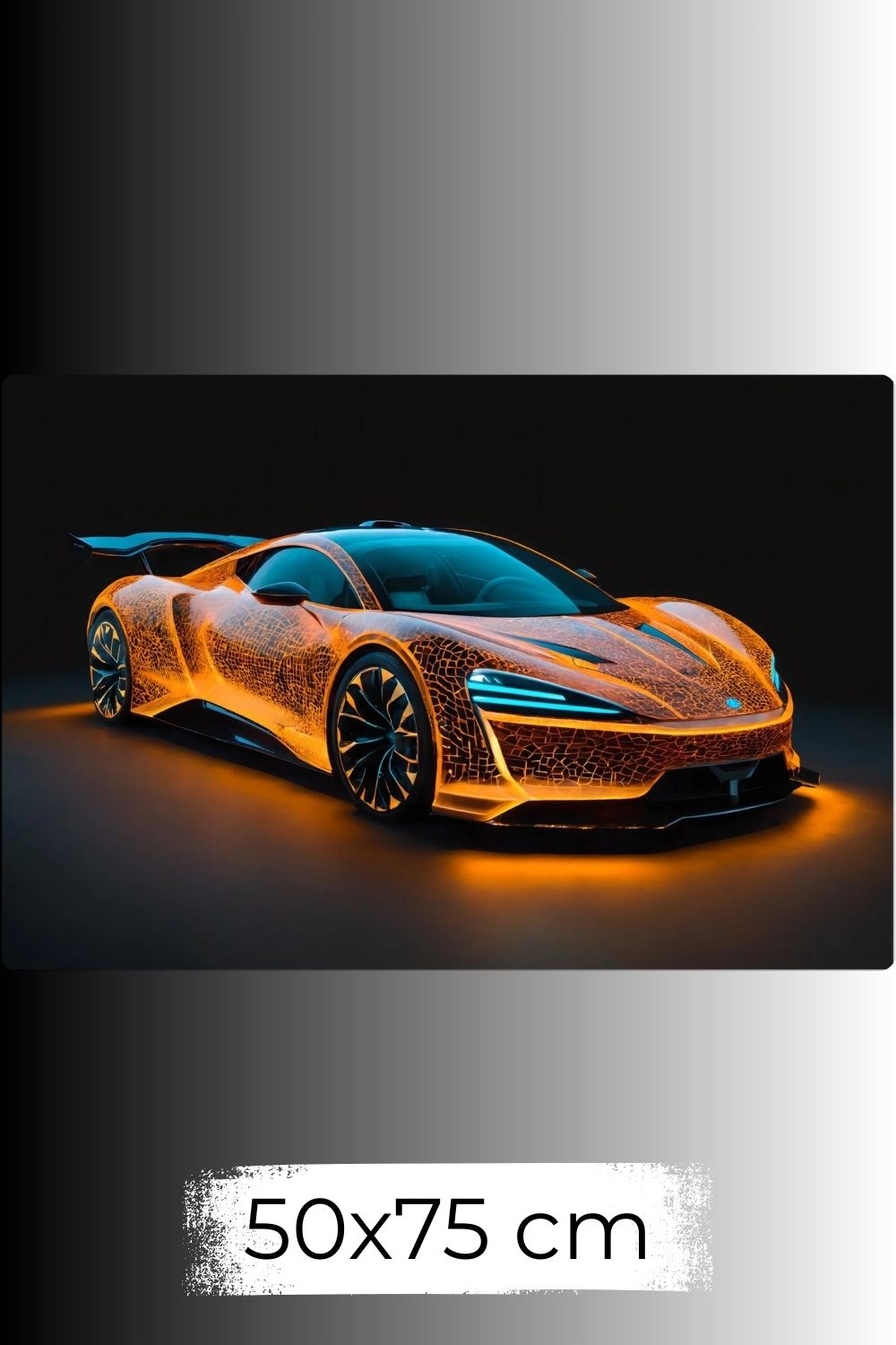 Energy Circuit – Futuristisches Hypercar Wandbild