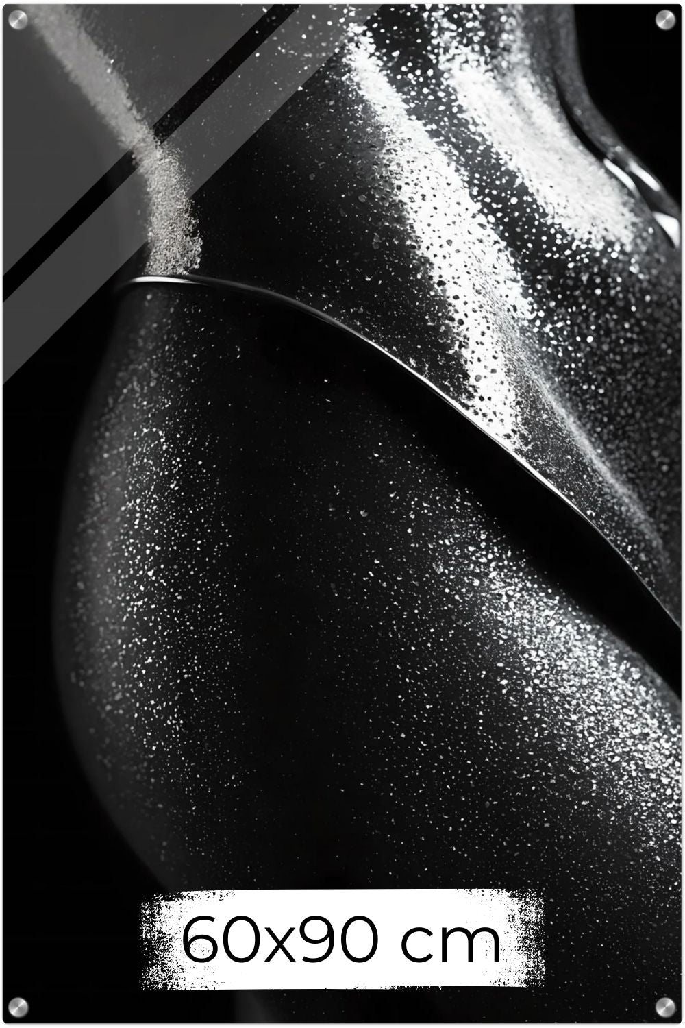 Luxus pur: „Midnight Stardust“ besticht durch funkelnde Partikel & elegante Formen auf tiefem Schwarz. Jetzt exklusive Kunst bei Gudekind entdecken. Acryl 60x90 cm