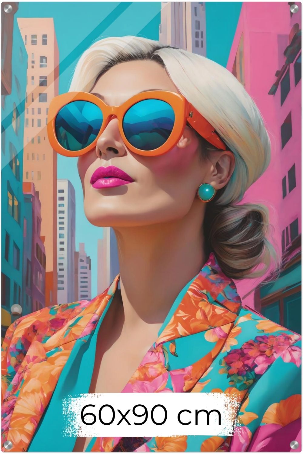 Urbane Energie für Ihr Zuhause: „City Glow“ besticht durch leuchtende Farben & modernes Design. Entdecken Sie exklusive Pop-Art Kunst bei Gudekind. Acryl 60x90 cm