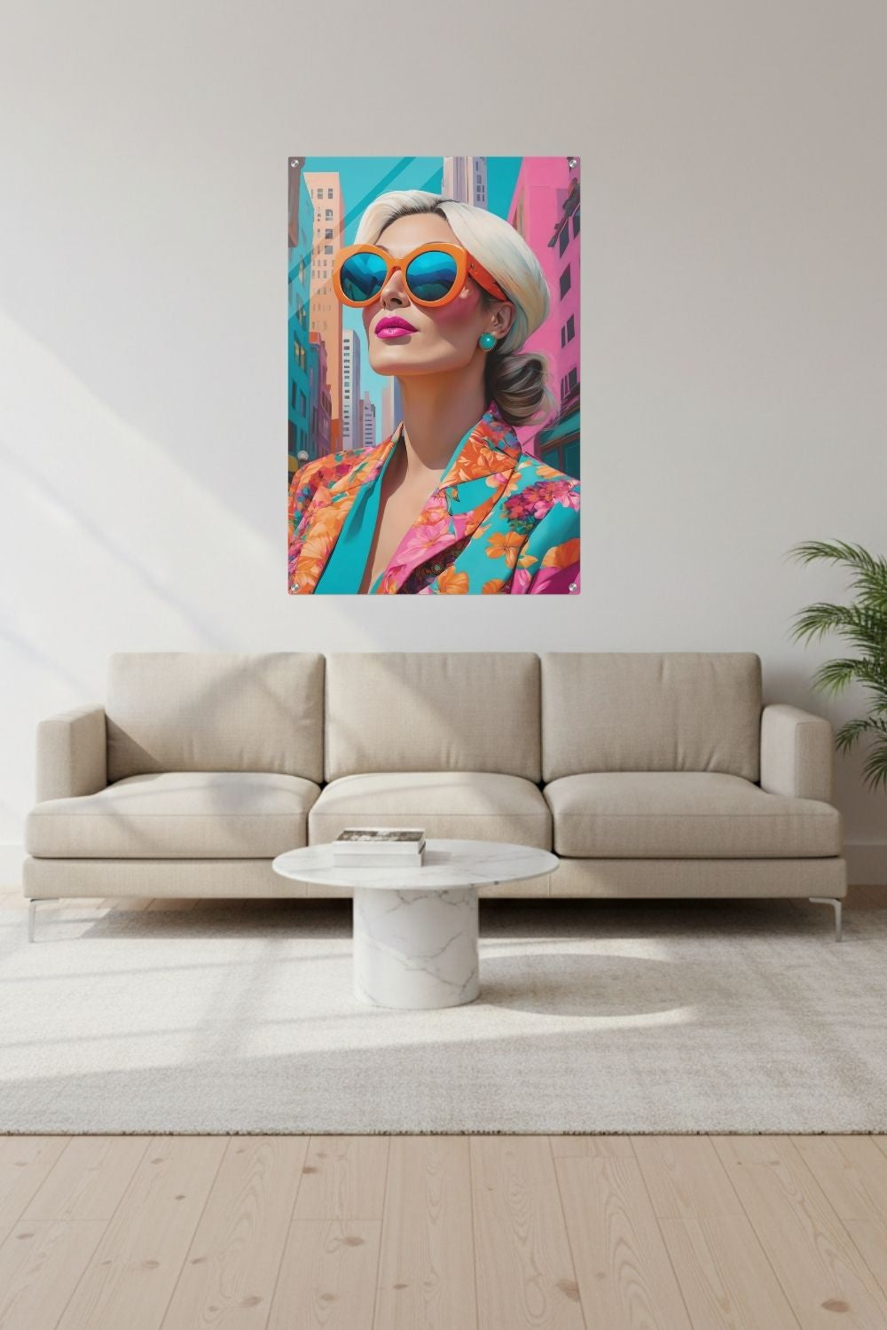 Urbane Energie für Ihr Zuhause: „City Glow“ besticht durch leuchtende Farben & modernes Design. Entdecken Sie exklusive Pop-Art Kunst bei Gudekind. Acryl