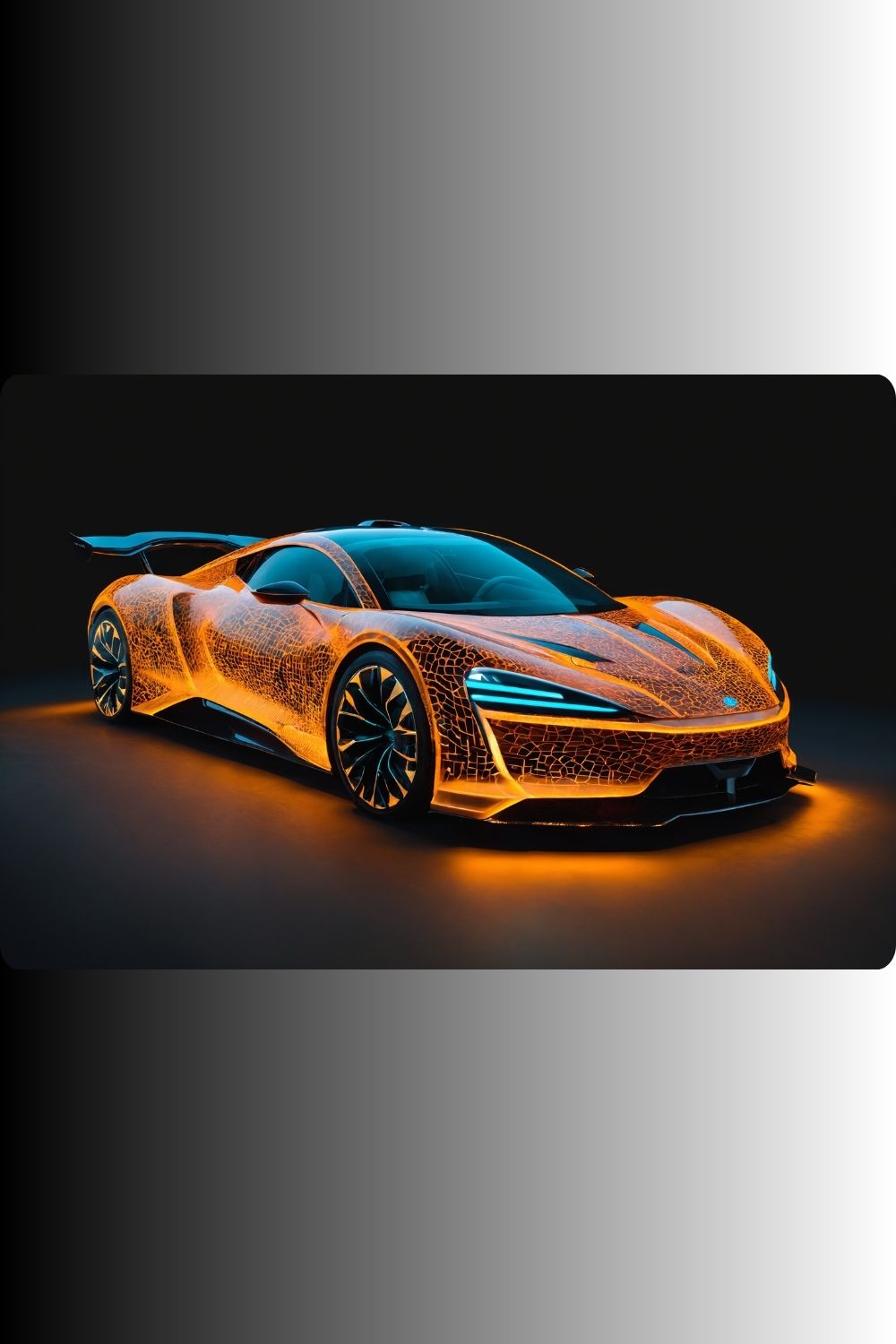 Energy Circuit – Futuristisches Hypercar Wandbild