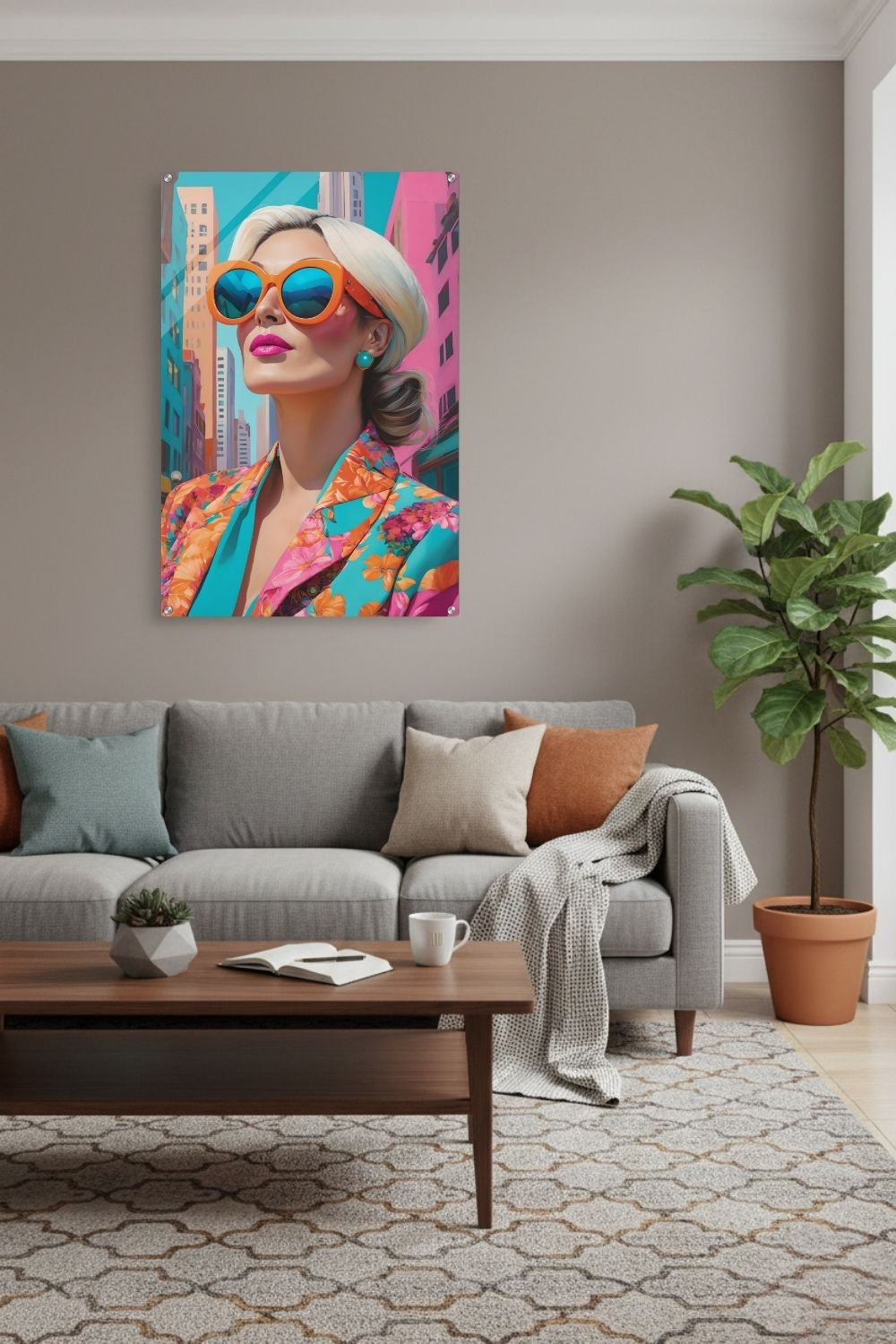 Urbane Energie für Ihr Zuhause: „City Glow“ besticht durch leuchtende Farben & modernes Design. Entdecken Sie exklusive Pop-Art Kunst bei Gudekind. Acryl