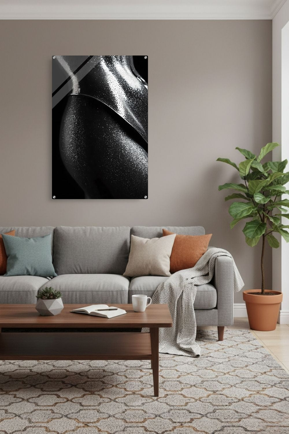Luxus pur: „Midnight Stardust“ besticht durch funkelnde Partikel & elegante Formen auf tiefem Schwarz. Jetzt exklusive Kunst bei Gudekind entdecken. Acryl