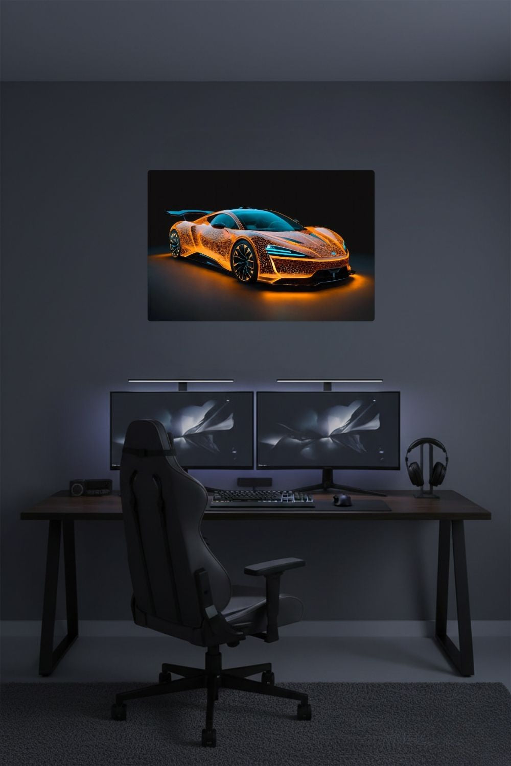 Energy Circuit – Futuristisches Hypercar Wandbild