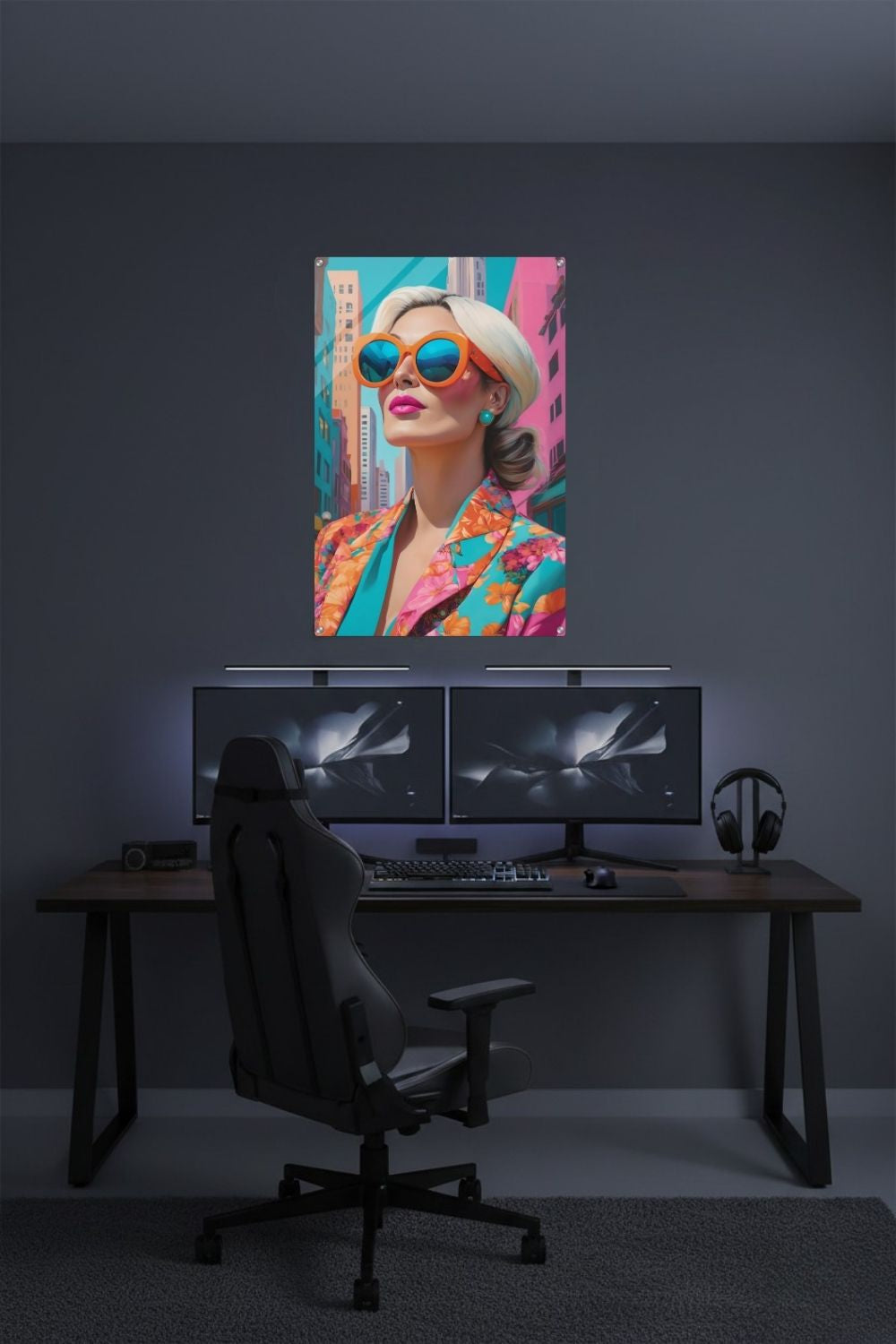 Urbane Energie für Ihr Zuhause: „City Glow“ besticht durch leuchtende Farben & modernes Design. Entdecken Sie exklusive Pop-Art Kunst bei Gudekind. Acryl