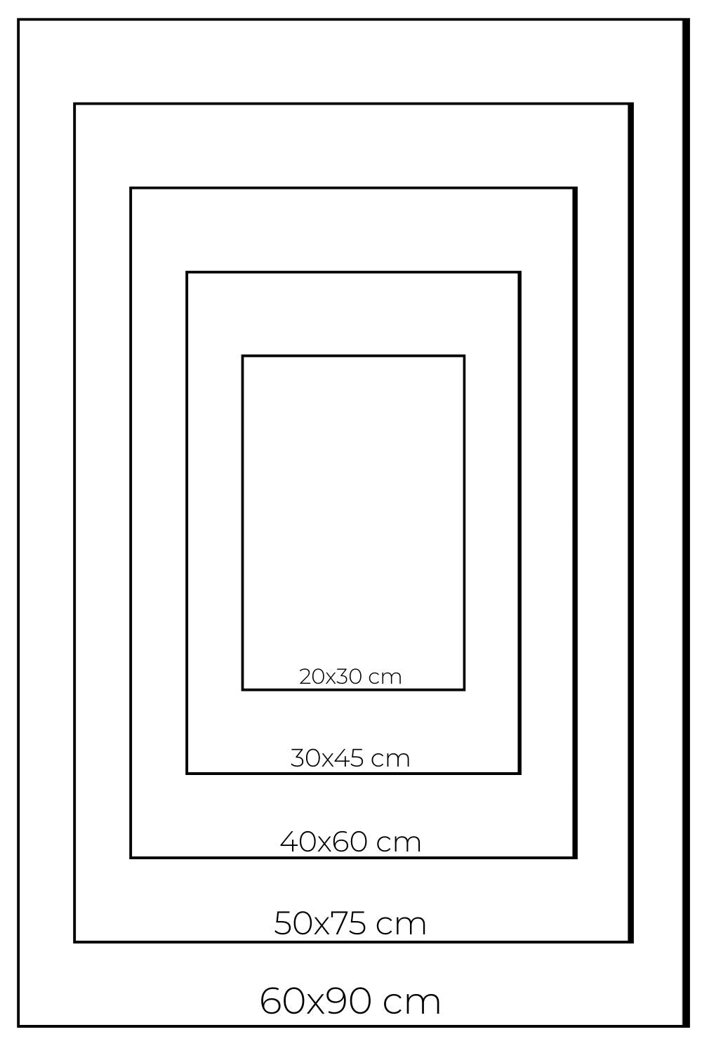 Minimalistisches Wandbild eines Astronauten, der in einer Wüste auf einen riesigen orangefarbenen Planeten zugeht. Brushed